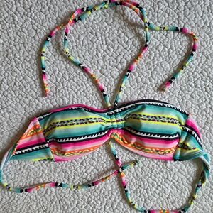 Source Unknown Multicolor Patterned Bikini